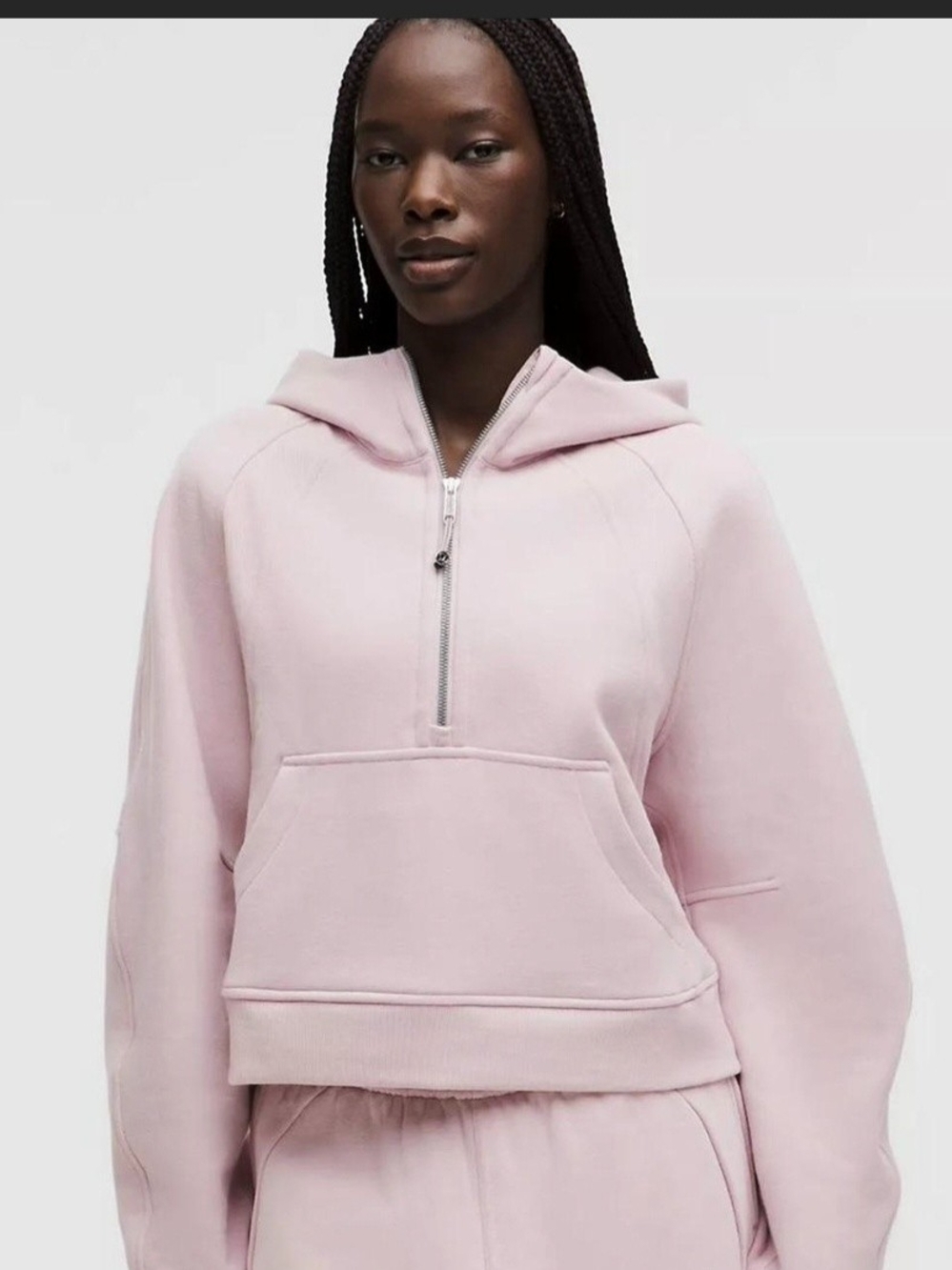 Lululemon Scuba Oversized Half-Zip Hoodie Pink XS/S